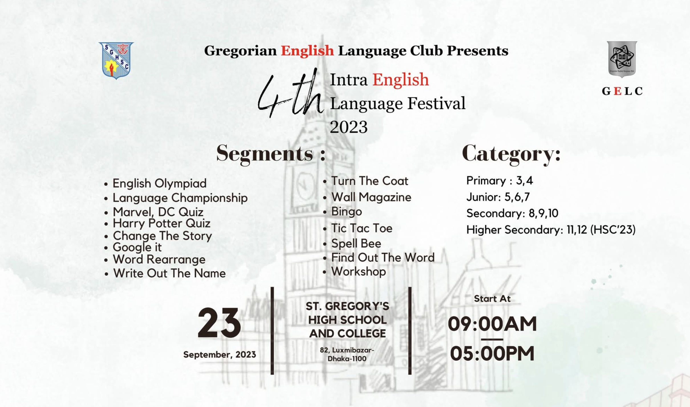 4th Intra English Language Festival 2024